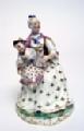 Group: Lady with child and doll, c.1760-65