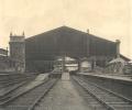 Saint David's Station (GWR) Exeter, North End, showing the single span roof, removed 1912