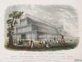 Engraving, col.: The Magnificent Iron and Glass Building for