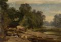 River Scene with Rocks and Trees